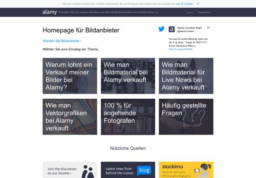 
                            1. Homepage für Bildanbieter - Alamy