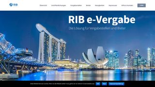 
                            3. Homepage - iTWO e-Vergabe public - RIB Software