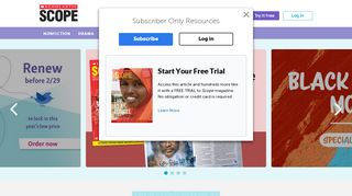 
                            1. Homepage Logged In - Scholastic Scope