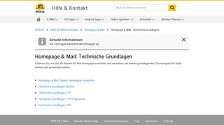 
                            8. Homepage & Mail: Technische Grundlagen - WEB.DE Hilfe