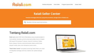 
                            4. Homepage - Ralali Seller Center - Tutorial dan Informasi mengenai ...