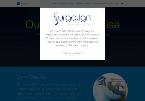 
                            7. Homepage - RTI Surgical, Inc