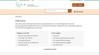 
                            1. Homepage SVB Dienstverlening PGB | PGB | SVB