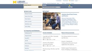 
                            10. Homepage | U-M Library