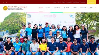 
                            6. Homepage - University of Sri Jayewardenepura, Sri Lanka