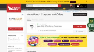 
                            6. HomePunch Coupons & Offers, February 2019 Promo Codes