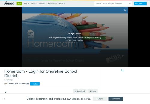 
                            9. Homeroom - Login for Shoreline School District on Vimeo