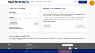 
                            7. Homeseeker Plus - Login