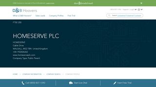 
                            12. HOMESERVE PLC Company Profile | Key Contacts, Financials ...