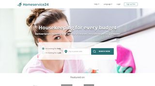 
                            3. Homeservice24: Affordable Cleaning Service. Find a Cleaner Now