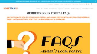 
                            12. HomeTeamNS Membership Login Portal FAQs | Dashboard