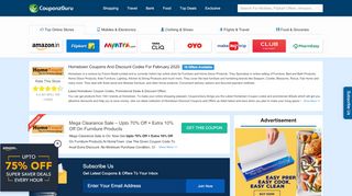 
                            12. Hometown Coupons - Upto 80% Off Discount Codes, Promo Offers