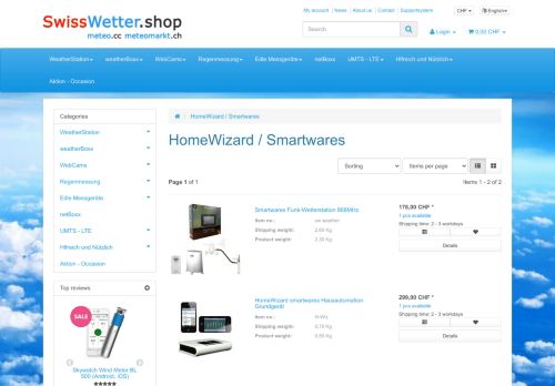 
                            13. HomeWizard / Smartwares - SwissWetter.shop