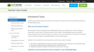 
                            12. Homework tasks - Maths Buddy