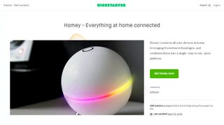 
                            12. Homey, The Living Room ― Talk to your home! by Athom — Kickstarter