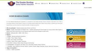 
                            7. Homi Bhabha Exams – Mumbai Science Teacher's Association