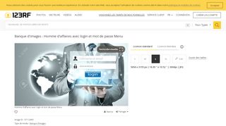 
                            10. Homme d'affaires avec login et mot de passe Menu - 123RF.com
