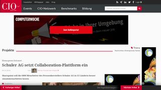 
                            10. Homogenes Intranet: Schuler AG setzt Collaboration-Plattform ein - cio ...