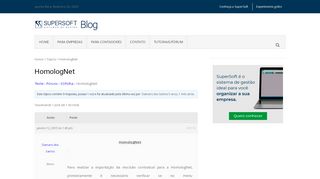 
                            7. HomologNet - SuperSoft Blog