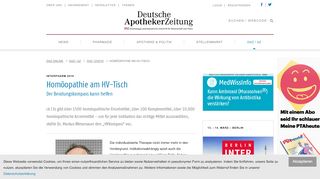 
                            7. Homöopathie am HV-Tisch - Deutsche Apotheker Zeitung
