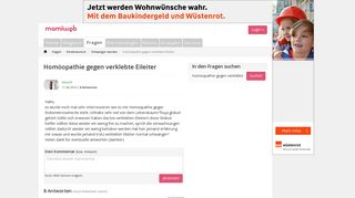 
                            8. Homöopathie gegen verklebte Eileiter - Mamiweb.de