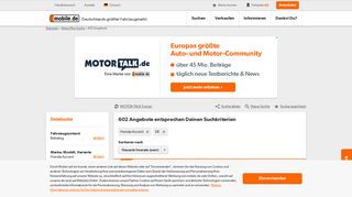 
                            7. Honda Accord Angebote bei mobile.de kaufen