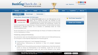 
                            7. Honda Bank | BankingCheck.de