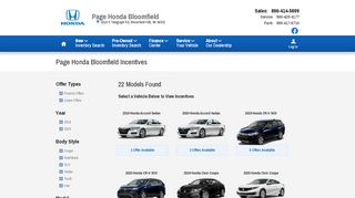 
                            8. Honda Incentives, Rebates, Specials in Bloomfield Hills, MI - Honda ...