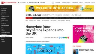 
                            9. Honeybee (now Skynamo) expands into the UK - Bizcommunity.com