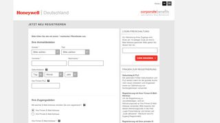 
                            3. Honeywell GmbH | Registrierung