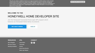 
                            7. Honeywell Home Developer Site | home