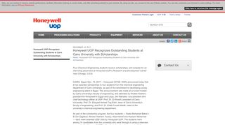 
                            13. Honeywell UOP Recognizes Outstanding Students at Cairo ...
