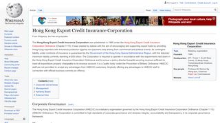 
                            7. Hong Kong Export Credit Insurance Corporation - Wikipedia