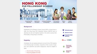 
                            9. Hong Kong PhD Fellowship Scheme | Research Grants ... - CERG1