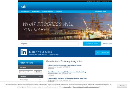 
                            2. Hong Kong - Search our Job Opportunities at Citi - Citibank