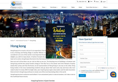 
                            13. Hong kong Tourism - Hong kong Travel Guide - Thomas Cook