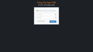 
                            10. Hong Yip App CMS