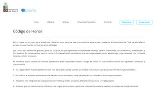 
                            4. Honor Code | UAbierta - Universidad de Chile