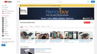 
                            7. Honorbuy Mobile Shop - YouTube