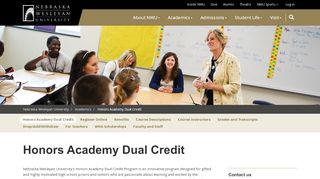 
                            11. Honors Academy Dual Credit | Nebraska Wesleyan University