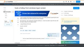 
                            4. hook a hotkey from windows logon screen - Stack Overflow