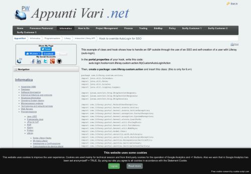 
                            9. Hook to override AutoLogin for SSO - AppuntiVari