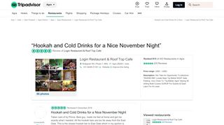 
                            13. Hookah and Cold Drinks for a Nice November Night - Review of Login ...