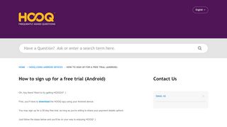 
                            3. HOOQ Digital Pte Ltd | How to sign up for a free trial (Android...
