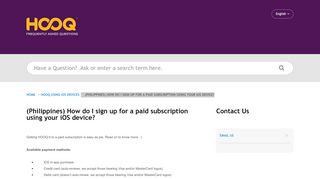 
                            9. HOOQ Digital Pte Ltd | (Philippines) How do I sign up for a pai...