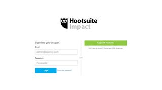 
                            11. Hootsuite Impact - Login