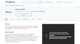 
                            13. Hootsuite Reviews and Pricing - 2019 - Capterra
