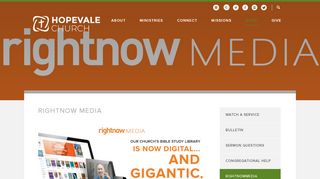 
                            11. Hopevale Church: Saginaw, MI > rightnow MEDIA