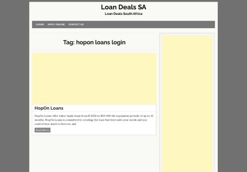 
                            10. Hopon Loans Login | Loan Deals SA