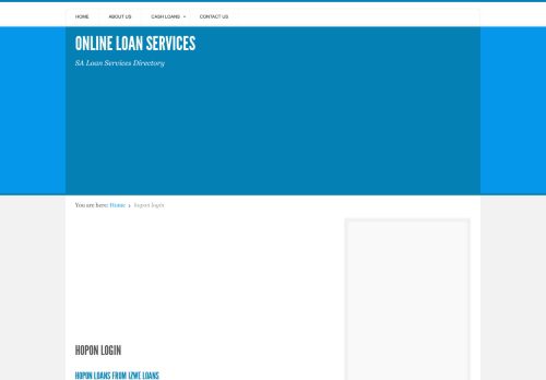 
                            12. Hopon Login | Online Loan Services